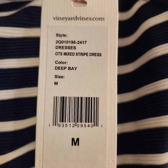 New blue and white dress medium Vinyard Vines - Picture 1 of 2